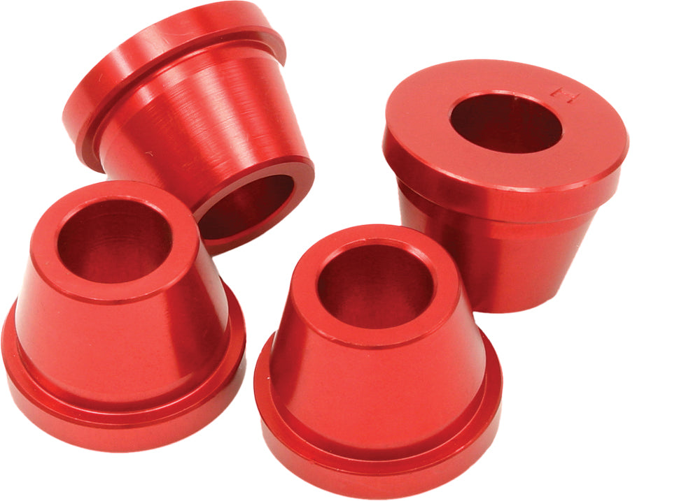 ZETA Rubber Killer Red Solid Cones set for bar mounting, featuring vibrant red cones with black mounting bases.