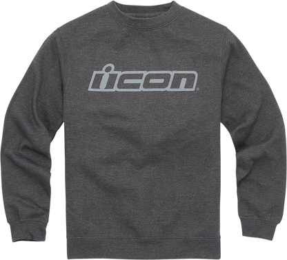 Bill's Exhausts ICON Slant™ Charcoal crewneck sweatshirt in 2XL, featuring a comfortable fit and stylish design.