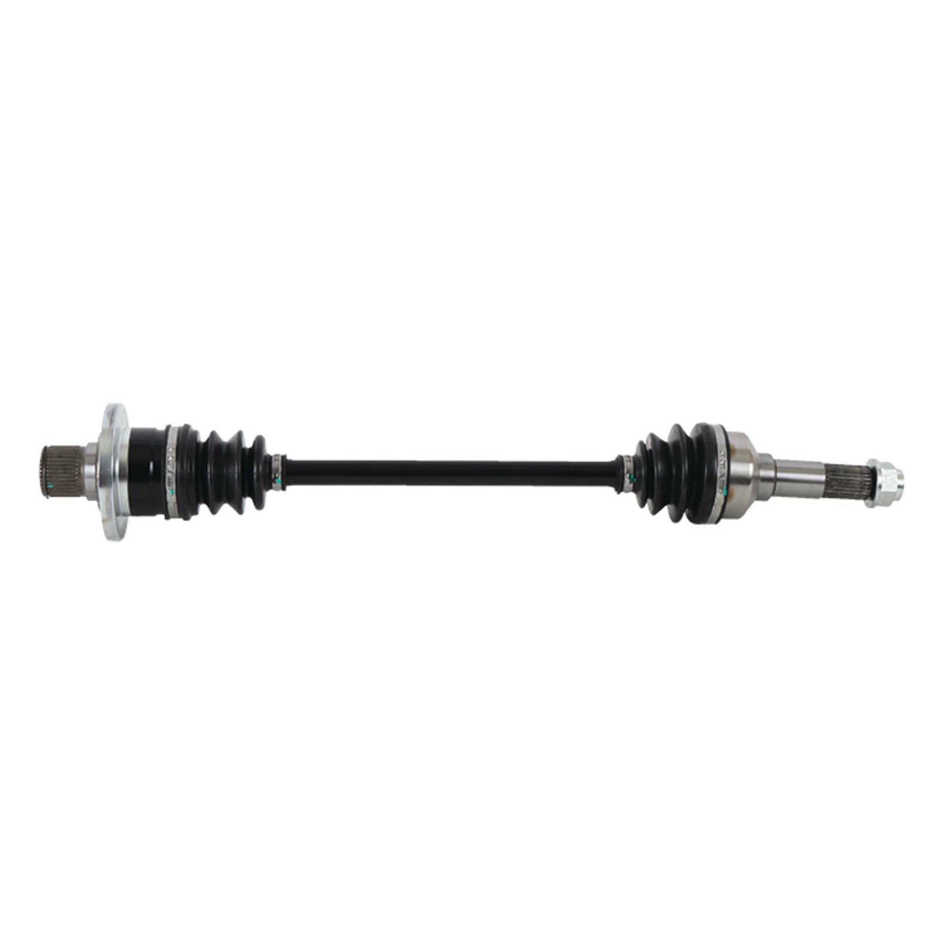 ALL BALLS ABM-YA-8-323 axle for enhanced performance and durability, shown in a close-up of the robust motorcycle axle.