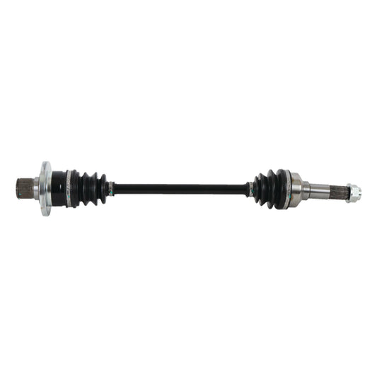 ALL BALLS ABM-YA-8-323 axle for enhanced performance and durability, shown in a close-up of the robust motorcycle axle.