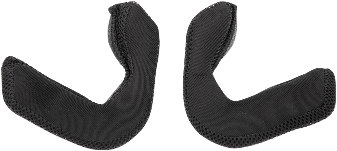 Z1R Saturn SV motorcycle helmet cheek pads in XL size with 15mm thickness, showing the black foam and padding details.
