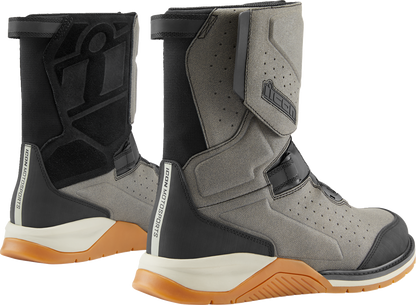 ICON Alcan Waterproof Boots - Gray - Size 11.5 3403-1252 - Howling Moto