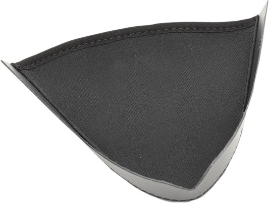 Black Z1R Rise Chin Curtain with adjustable straps, designed for Z1R motorcycle helmets.