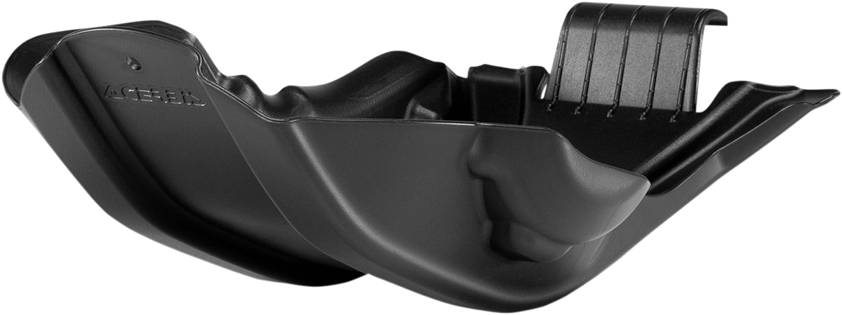Black Acerbis skid plate for Husqvarna and KTM motorcycles, made of durable body protection material, with product code 2250290001.