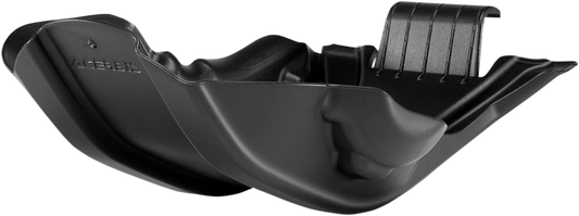 Black Acerbis skid plate for Husqvarna and KTM motorcycles, made of durable body protection material, with product code 2250290001.