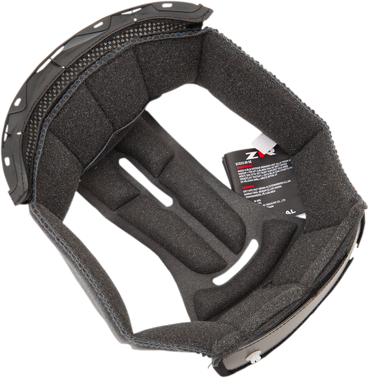 Z1R Jackal helmet replacement liner in large size, 12 mm thickness, showing the comfortable interior padding for helmet fit.