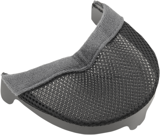 Black Z1R Jackal Chin Curtain for Z1R helmets, part 0134-2330, featuring a sleek design and secure fit.