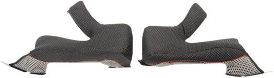 Z1R Range Cheek Pads in medium size, 25mm thickness, designed for Z1R motorcycle helmets, shown in the image.