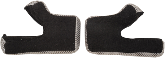 Z1R Youth Rise Cheek Pads in Ascend Black, small size, for Z1R motorcycle helmets, shown in the image.