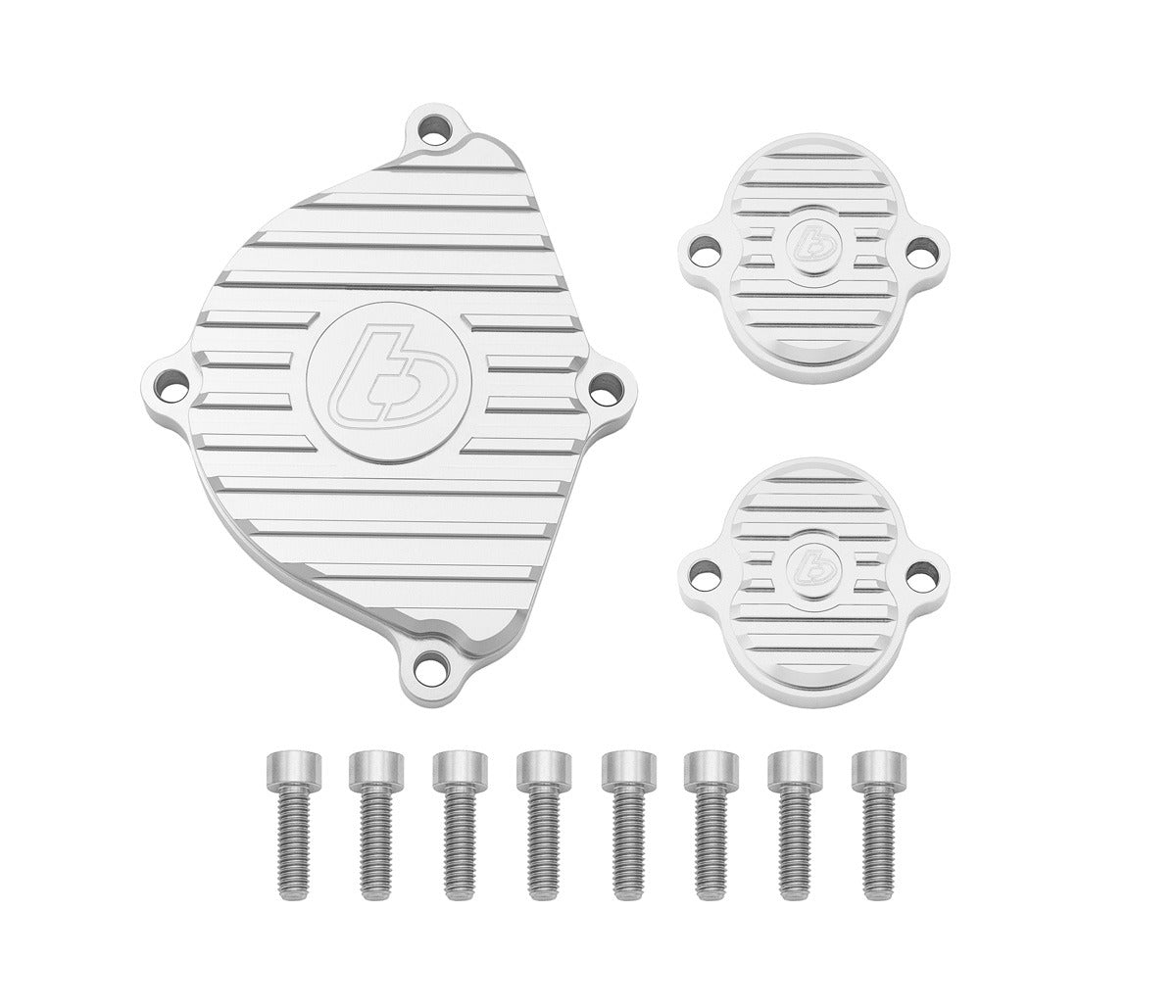 TBParts Billet Head Covers Silver w/ Titanium Hardware – KLX110 Z125