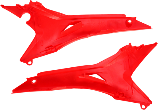 Red Acerbis Airbox Cover for motorcycle body, with brand details visible on the sleek, aerodynamic design.