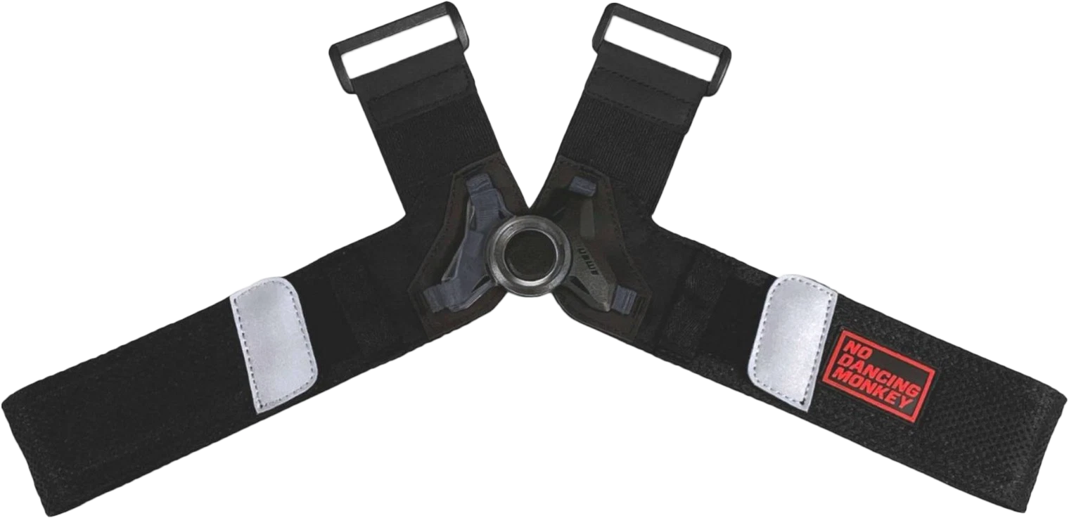 USWE Front Strap NDM 1.0 + 1.2 MD XL for enhanced bike comfort and stability, shown on a bicycle.