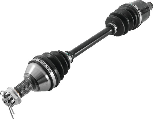 QuadBoss rear left rugged axle for Honda TRX420FA FourTrax Rancher 4x4 AT IRS, part number 609164, with metal construction and detailed components.