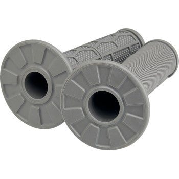 Soft 7/8 inch motorcycle grips by BILT WELL, featuring textured rubber surface for comfortable grip on a motorcycle handlebar.