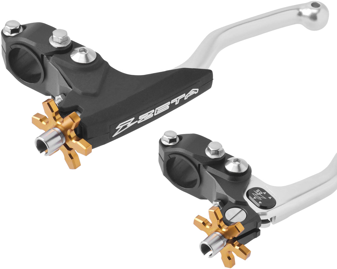 ZETA Ultra Light Clutch Perch 3 Finger with adjustable cable and ratio device for motorcycle handlebar, part ZE43-5001