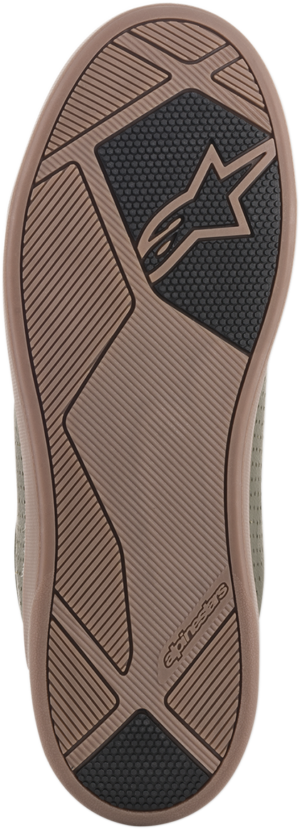 Alpinestars Jam Air shoes in military green, US size 10, featuring breathable mesh and sporty design for active wear.