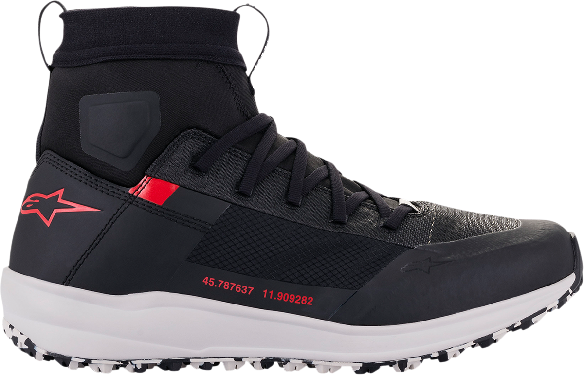 ALPINESTARS Speedforce Shoes - Black/White/Red - US 12 2654321-123-12 - Howling Moto