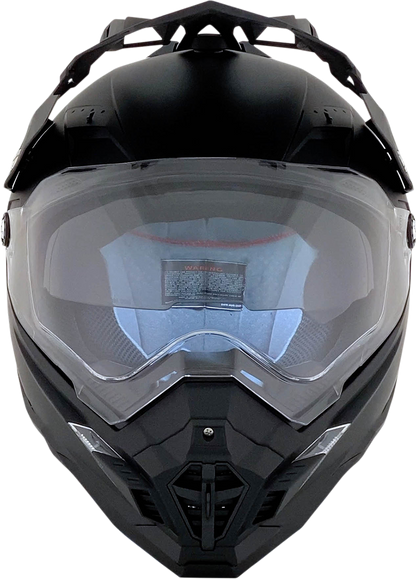Bill's Exhausts AFX FX-41DS matte black motorcycle helmet in XS size, showing the sleek design and matte finish.