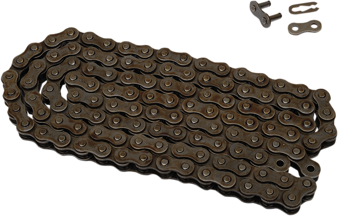 Parts Unlimited 520 drive chain with 120 links, durable motorcycle chain for reliable power transfer and performance.