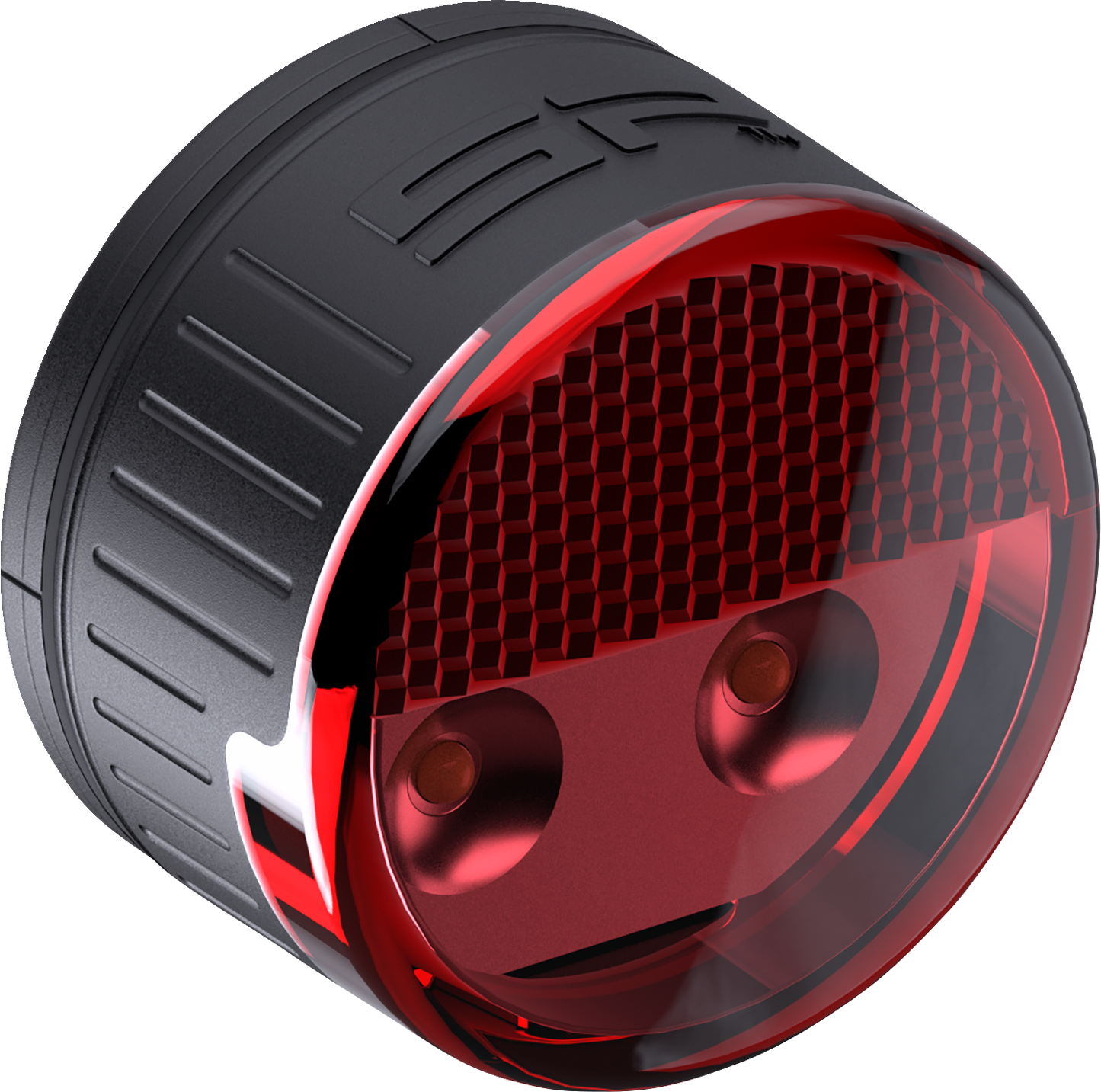 Bill's Exhausts SP CONNECT All-Round LED Safety Light in red emitting 100 lumens, designed for phone safety and visibility.