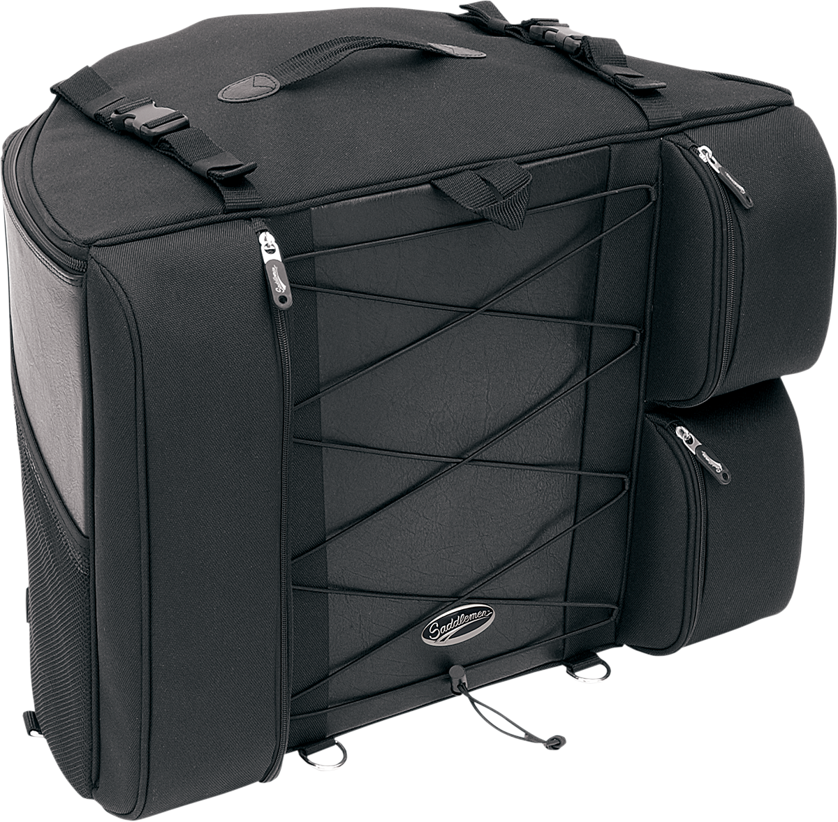 Bill's Exhausts Saddlemen Backrest Bag 3501-0322 seat with backrest and storage compartment for motorcycle riding comfort