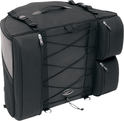 Bill's Exhausts Saddlemen Backrest Bag 3501-0322 seat with backrest and storage compartment for motorcycle riding comfort