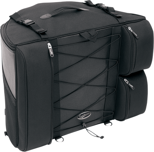 Bill's Exhausts Saddlemen Backrest Bag 3501-0322 seat with backrest and storage compartment for motorcycle riding comfort