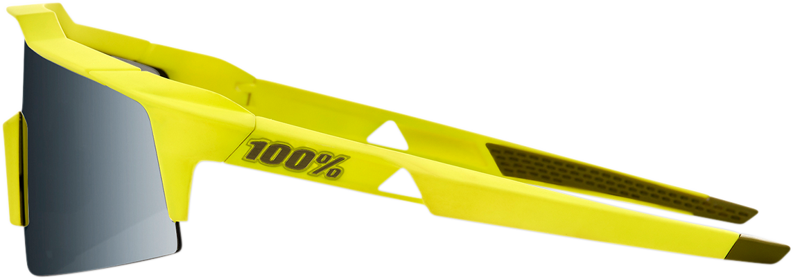 100% Speedcraft SL Sunglasses - Soft Tact Banana - Black Mirror 61002-265-01 - Howling Moto