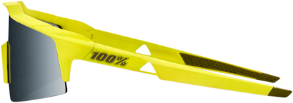 100% Speedcraft SL Sunglasses - Soft Tact Banana - Black Mirror 61002-265-01 - Howling Moto