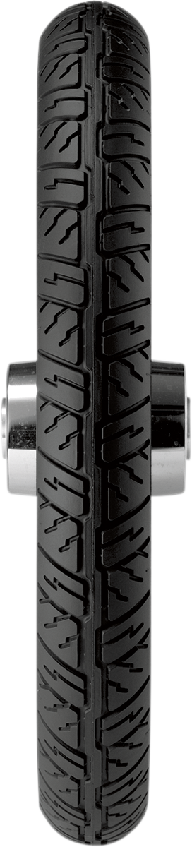 Dunlop Cruisemax front motorcycle tire 130/90-16 with whitewall, model 45092187, showing tread and sidewall details.
