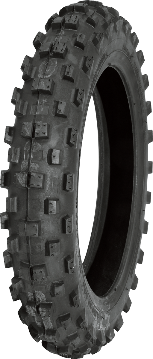 BRIDGESTONE M40 rear motorcycle tire 2.75-10 38J for soft terrain handling, featuring knobby tread pattern for off-road traction.