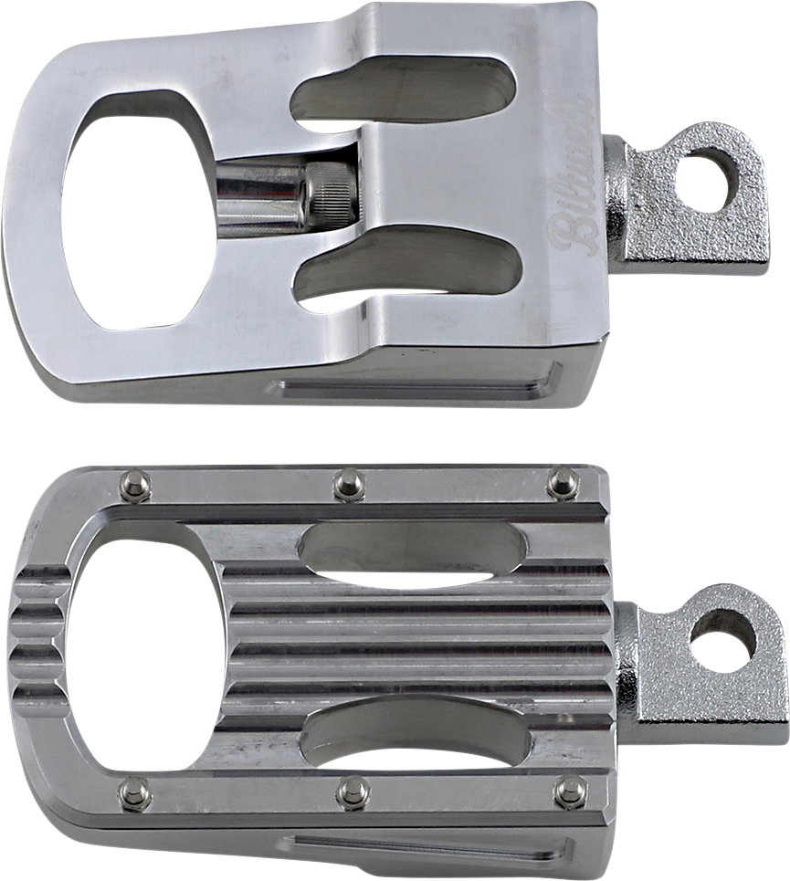 Polished BILTWELL Punisher Footpeg Classic made from 7005 aluminum, designed for motorcycle body customization.