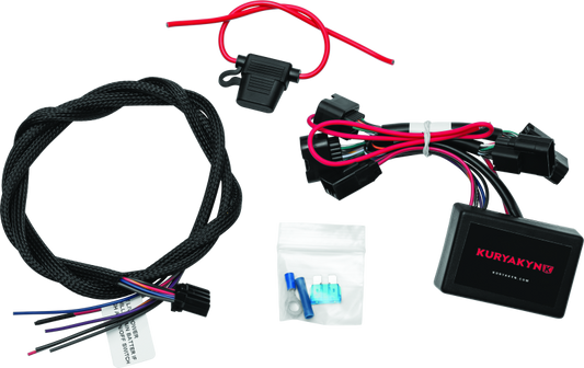 Kuryakyn trailer wiring kit for Honda Gold Wing GL1800, showing 4-wire flat connector for motorcycle trailer wiring setup.