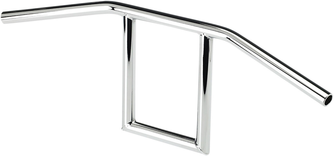 Chrome BILTWELL Handlebar for motorcycles, featuring a sleek window design and durable construction, by Bill's Exhausts.