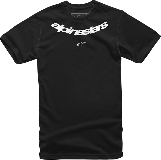 Black ALPINESTARS Lurv T-Shirt in Large, featuring the ALPINESTARS logo and design on the front, casual style for everyday wear.
