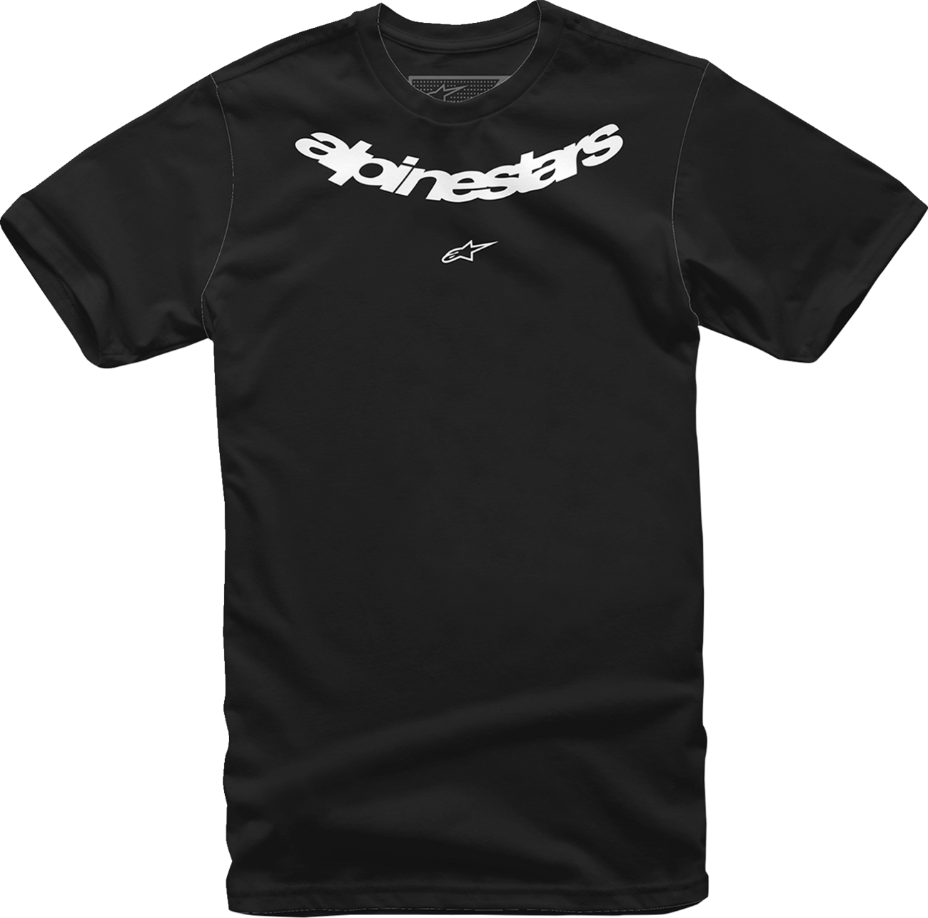 Black ALPINESTARS Lurv T-Shirt in 2XL, featuring the ALPINESTARS logo on the front, made from soft, comfortable fabric.