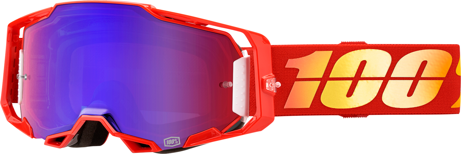 100% Armega Goggles - Nuketown - Red/Blue Mirror 50005-00020 - Howling Moto