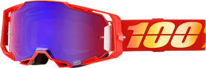100% Armega Goggles - Nuketown - Red/Blue Mirror 50005-00020 - Howling Moto