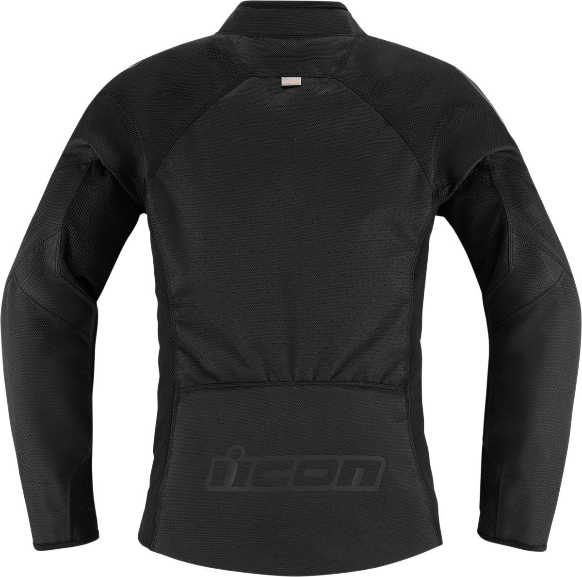 Black ICON Women's Hooligan CE Jacket in 3XL, featuring protective padding and a sleek motorcycle jacket design.