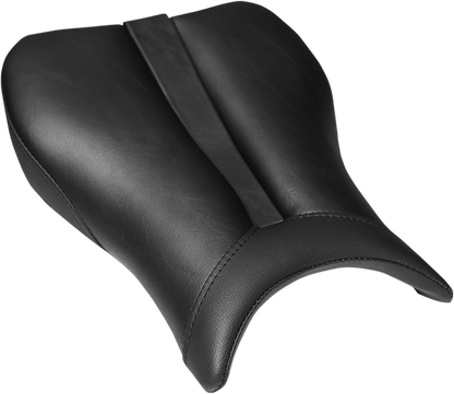 Black Saddlemens Gel Channel Sport Seat for CBR1000 motorcycle, featuring a comfortable, streamlined design for sport riding.