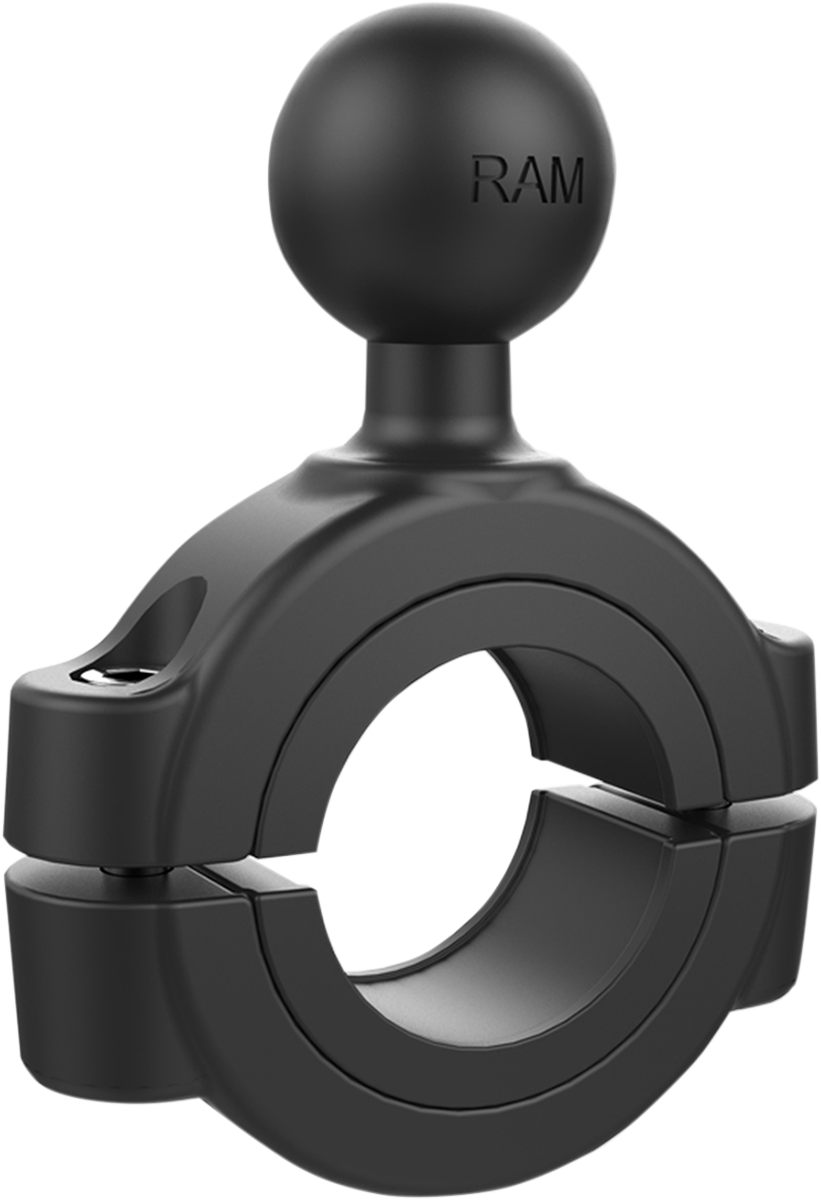 RAM MOUNTS Ball Mount with Bar Clamp Base for engine, fits 1-1/8" to 1-1/2" sizes, by Bill's Exhausts.