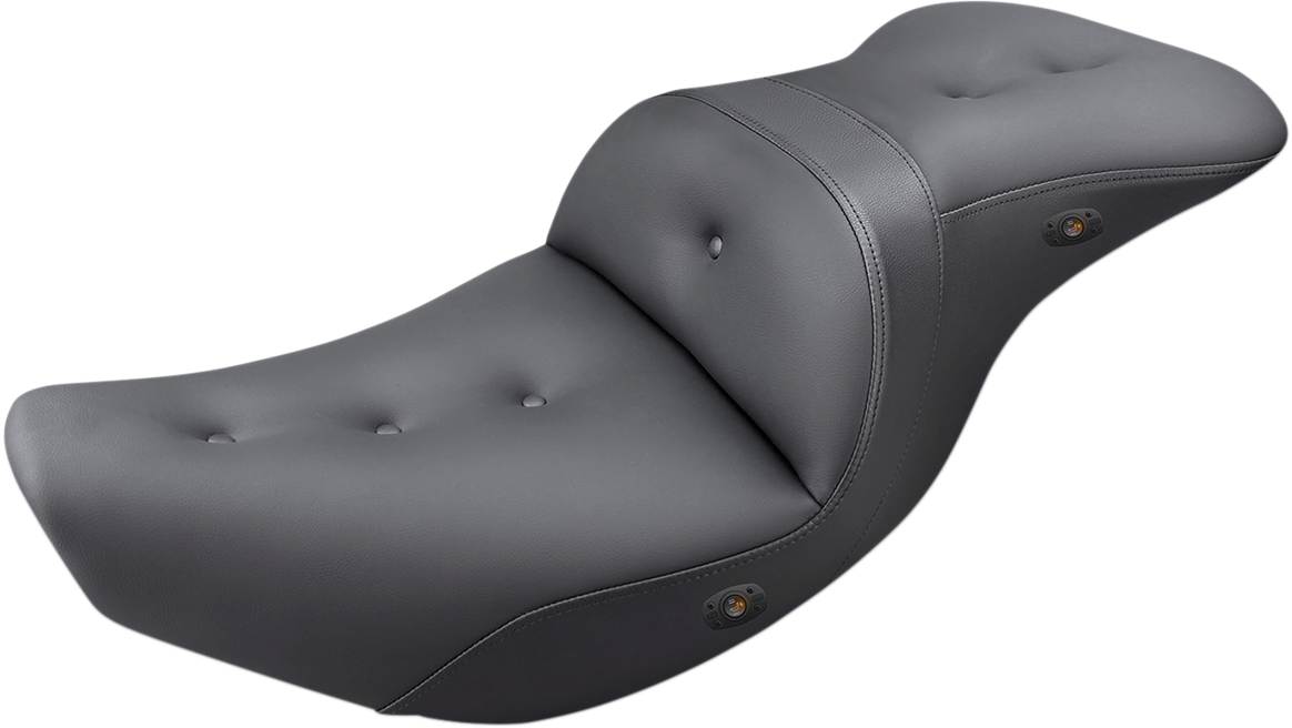 Bill's Exhausts SADDLEMEN Pillow-Top Heated Roadsofa Seat with comfortable, plush pillow-top design and heating feature.