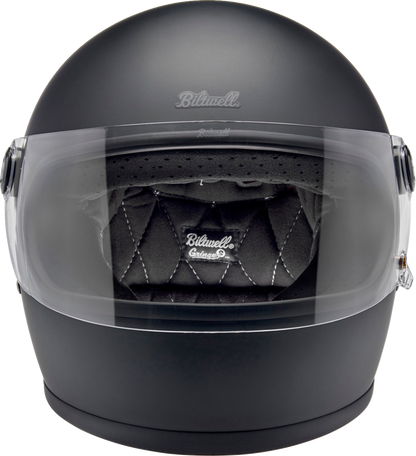 Biltwell Gringo S helmet in flat black, size XL, showcasing its sleek motorcycle helmet design and matte finish.