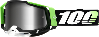 100% Racecraft 2 Goggles - Kalkuta - Silver Mirror 50010-00006 - Howling Moto