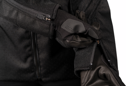 Black ICON Women's Hooligan CE Jacket in XL, featuring protective armor, designed for motorcycle riding.