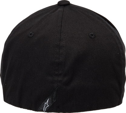 Black and light aqua Alpinstars Ageless Curve Hat in size L/XL, featuring a curved brim and stylish design.