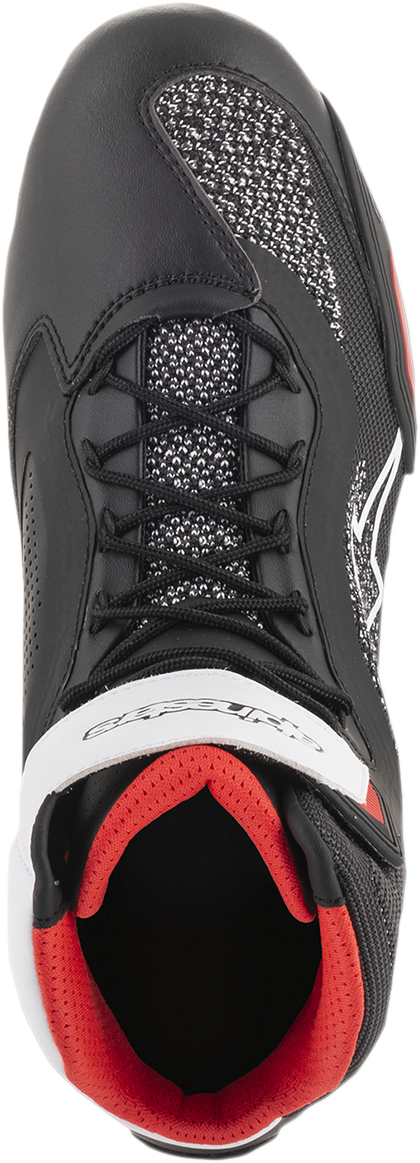 ALPINESTARS Faster-3 Rideknit® Shoes - Black/White/Red - US 7 2510319123-7 - Howling Moto