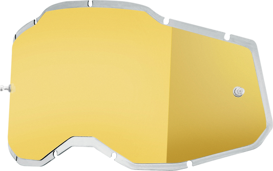 100% Accuri 2/Racecraft 2/Strata 2 Lens - Injected Gold Mirror 59091-00004 - Howling Moto
