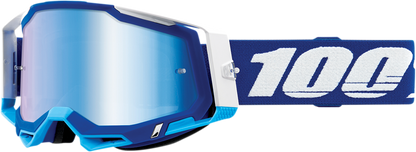 100% Racecraft 2 Goggles - Blue - Blue Mirror 50010-00002 - Howling Moto