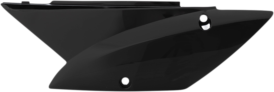 Black Acerbis side panels for motorcycle body, featuring sleek design and durable material, with product code 2780490001.
